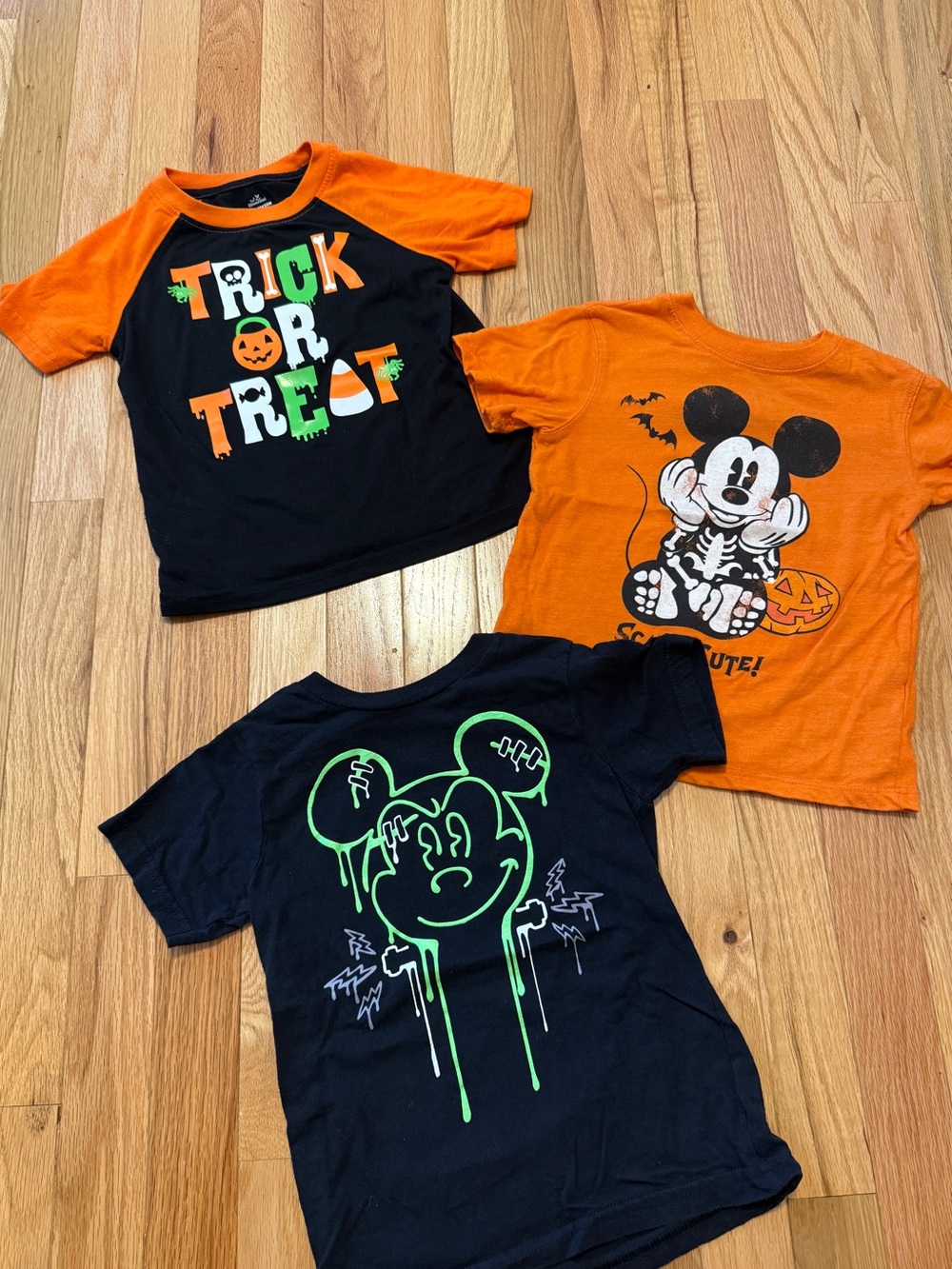 Kids Halloween Graphic Tees-  Mickey Mouse themed